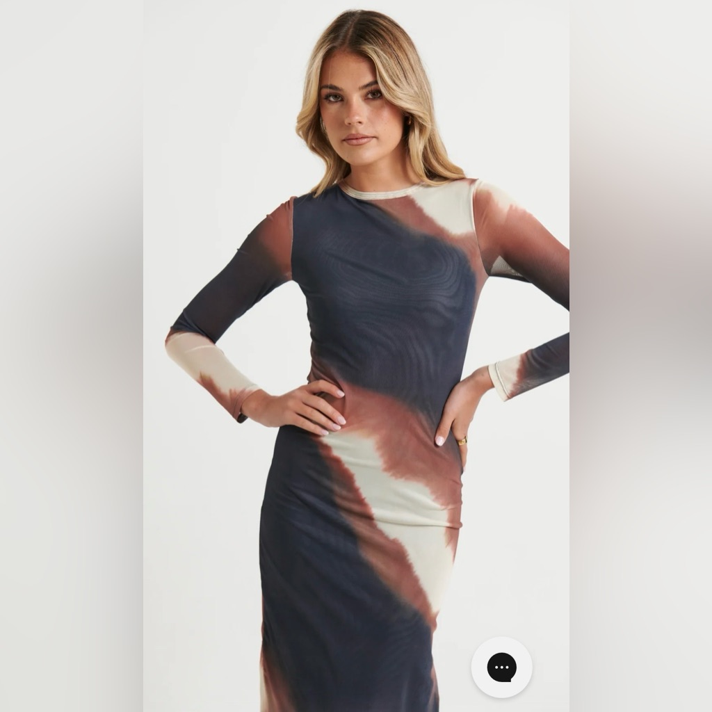 Bronze Snake Amaya Mid Dress (Us Xs/Au 6) — image 6 of 8